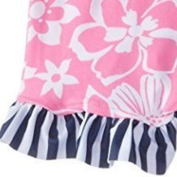 Flap Happy Two Piece Baby Girls Swimsuit size 18 Mo Pink Ruffle NWT - Picture 5 of 7